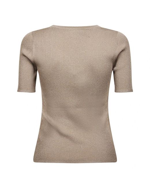 Max Mara Gray Round-Neck Knitwear