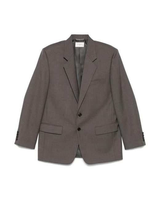 Saint Laurent Gray Blazers for men