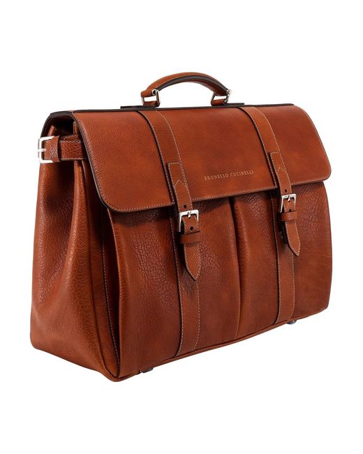 Brunello Cucinelli Brown Laptop Bags & Cases for men