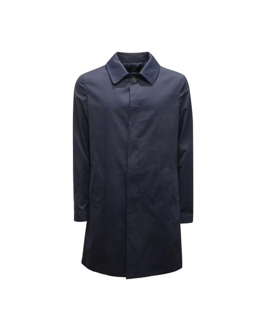 Imperial Blue Single-Breasted Coats for men
