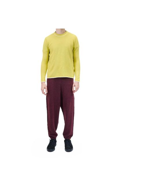 Sunnei Longsleeve Roundneck in het Yellow voor heren