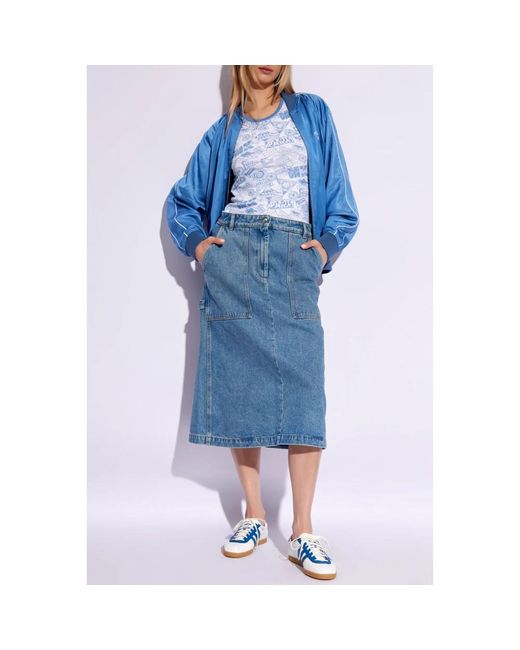 Skirts > denim skirts Maison Kitsuné en coloris Blue