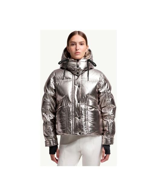 Moncler Jassen ,Grijs ,Polyester Down Jacket in het Gray