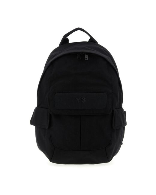 Y-3 Black Backpacks