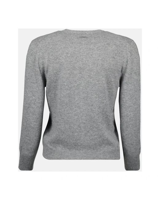 Prada Truien & Vesten ,Grijs ,Wol Grijze Wollen V-Hals Vest in het Gray