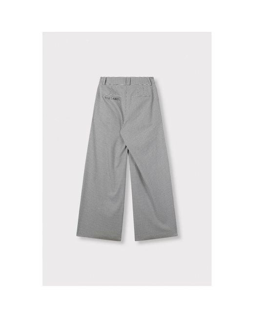 Trousers > wide trousers Alix The Label en coloris Gray