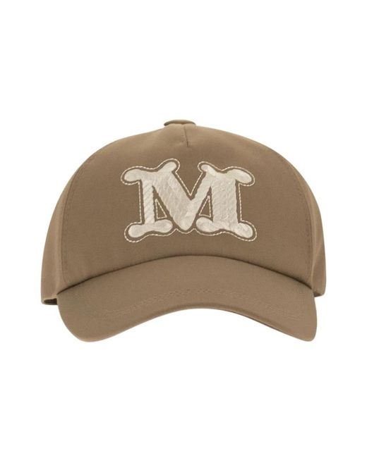 Max Mara Ribaldo Baseballpet in het Brown