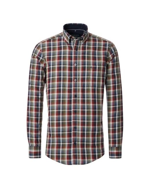 CASA MODA Herren Freizeit Karo Hemd in Multicolor für Herren