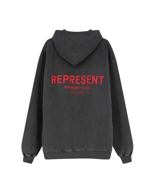 Hoodies Represent de hombre de color Gray