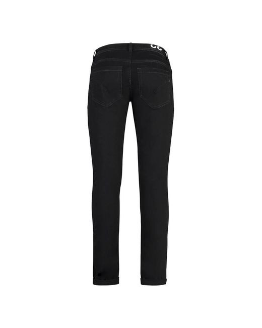 Dondup Black Slim Fit Jeans for men