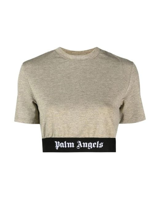 Palm Angels Gray T-Shirts