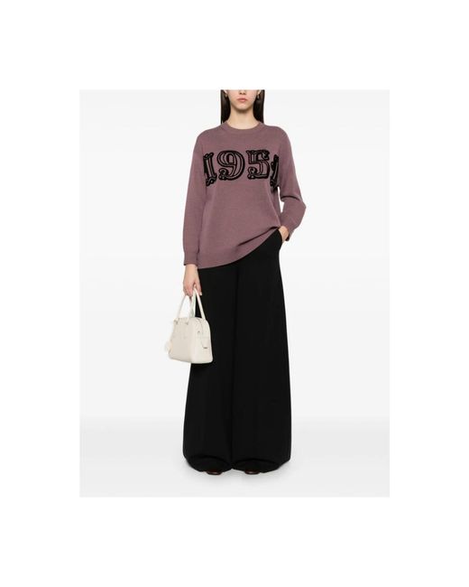 Max Mara Wijde Broek in het Black