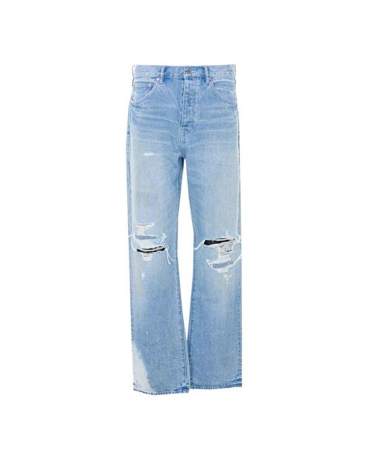 Purple Brand Blue Straight Fit Jeans for men