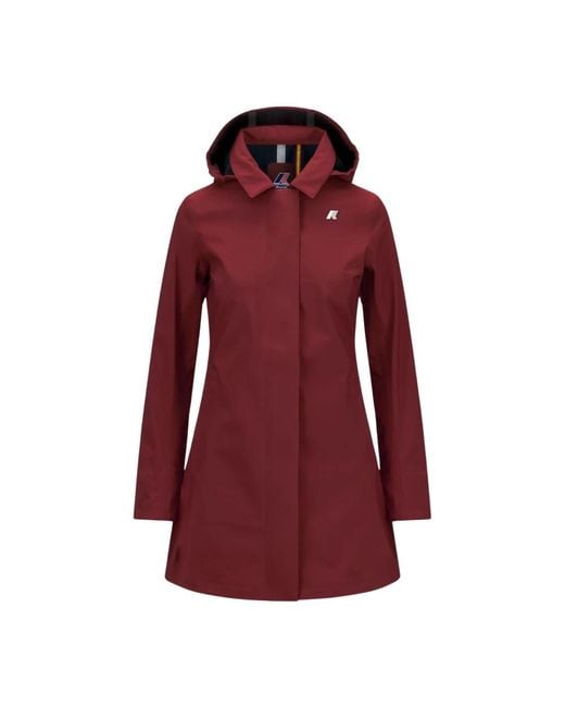 K-Way Parkas in het Red