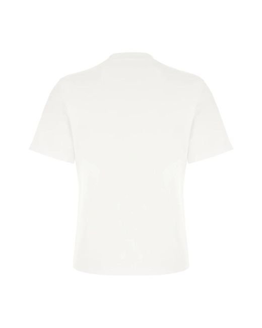 Ferragamo White Lässiges baumwoll t-shirt