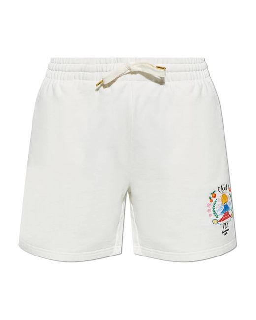 Casablanca Casual Shorts in het White voor heren