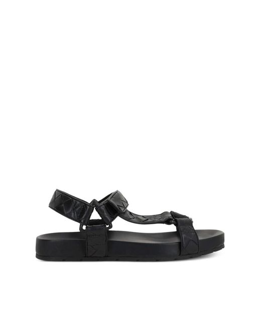 Bottega Veneta Schoenen ,Zwart ,Intrecciato Sport Sandalen in het Black voor heren