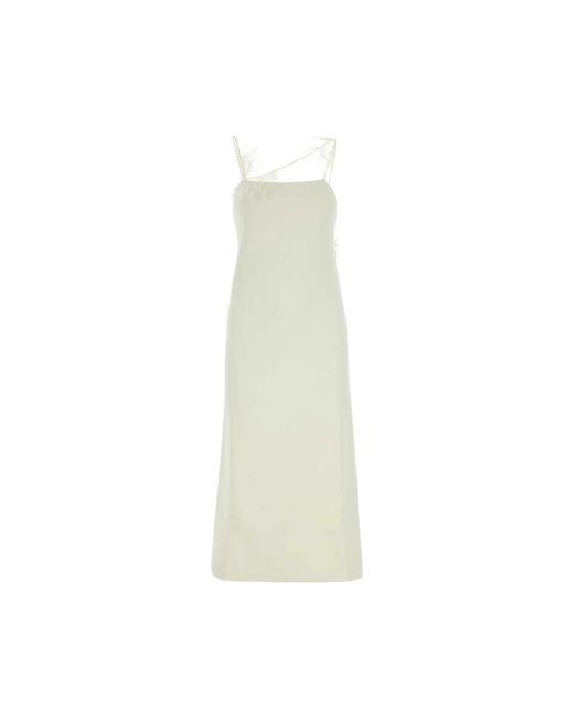 Jil Sander Maxi Kleedjes in het White