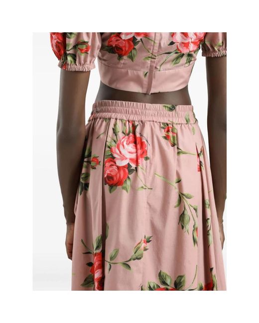 Dolce & Gabbana Pink Midi Skirts