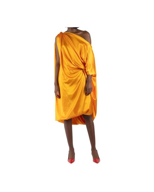 Dries Van Noten Yellow Midi Dresses