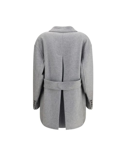 Single-Breasted Coats di Ermanno Scervino in Gray