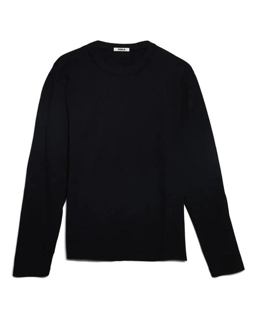 Tekla Black Long Sleeve T-Shirts