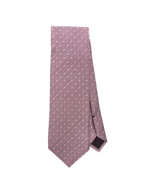Tom Ford Accessoires ,Roze ,Zijden Stropdas Met Stippen in het Purple voor heren