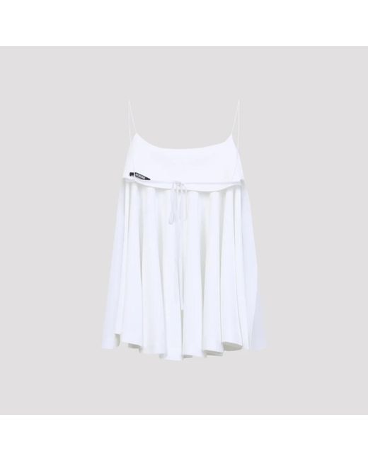 Jacquemus White Sleeveless Tops