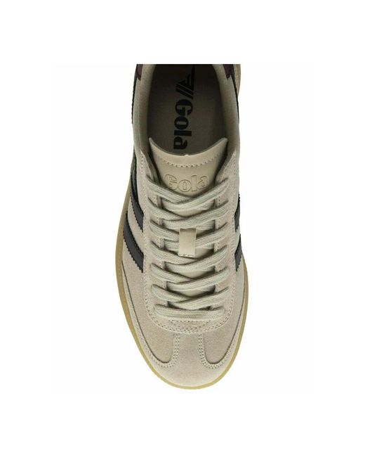 Gola Retro Style Sneaker Schwarz/Rot Ocker/Gummi in Natural für Herren