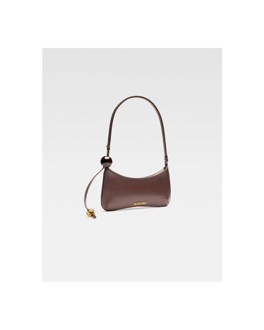 Jacquemus Brown Le Bisou Perle Medium Tasche
