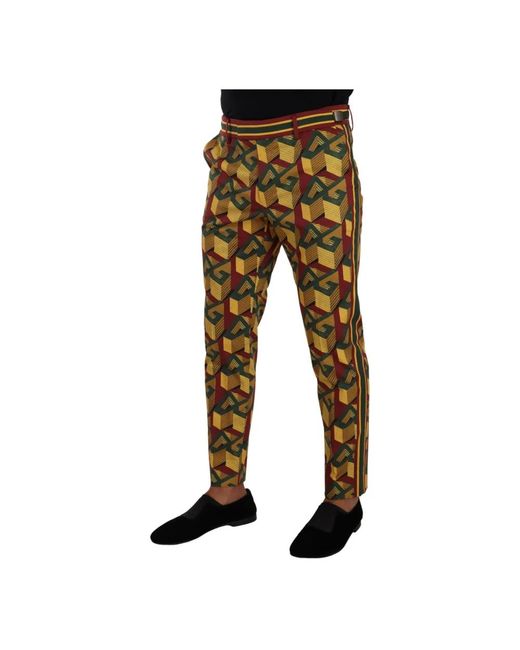 Dolce & Gabbana Black Slim-Fit Trousers for men