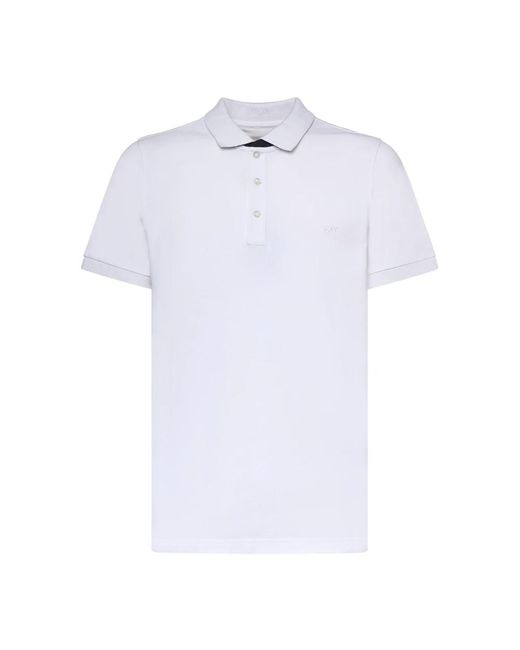 Fay White Polo Shirts for men