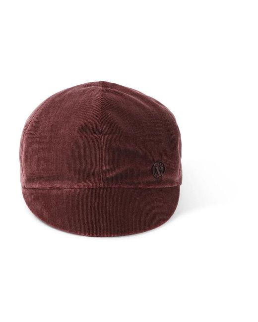 Maison Michel Emy Visor Hoed in het Red