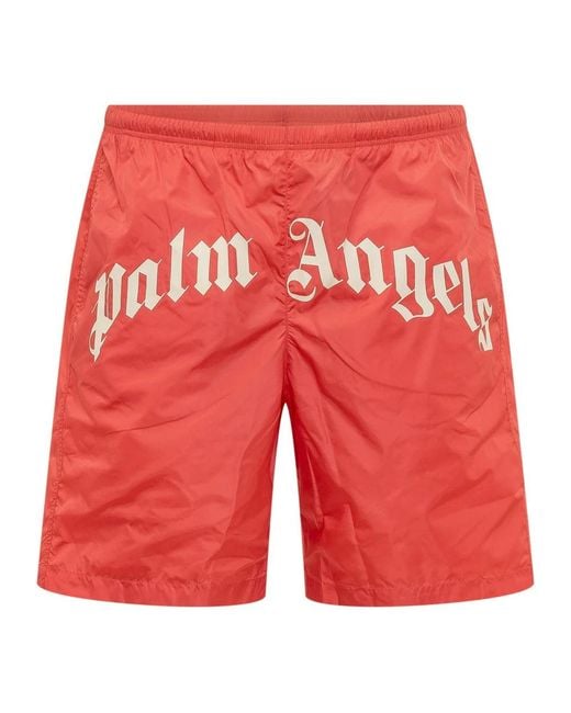 Palm Angels Red Beachwear for men