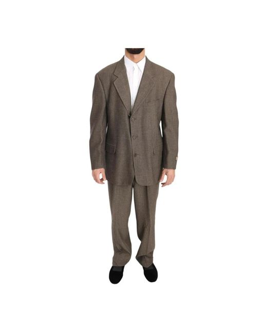 Dolce & Gabbana Brown Single Breasted Suits for men