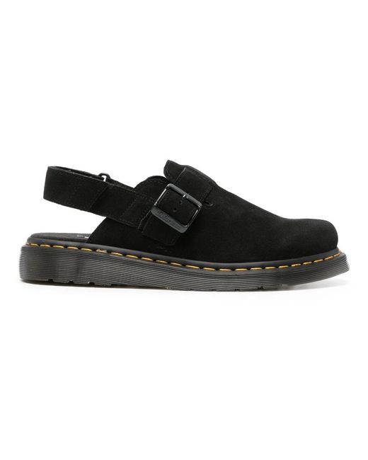 Dr. Martens Schoenen ,Zwart ,Leer Flat Sandalen in het Black voor heren