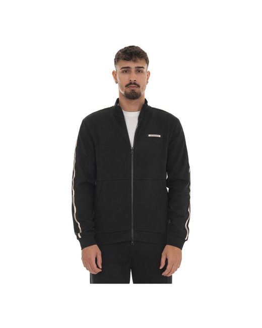 EA7 Black Zip-Throughs for men