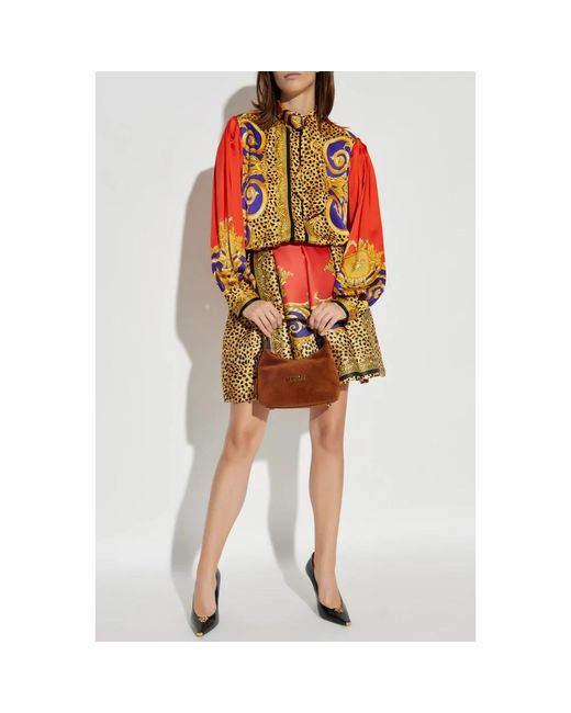 Versace Zijden Overhemd in het Multicolor
