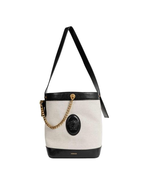 Versace Black Bucket Bags