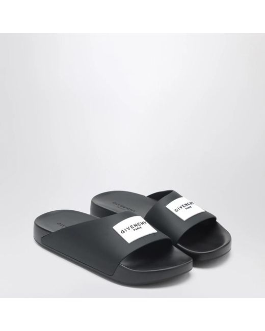 Givenchy Blue Slide Flat Sandal