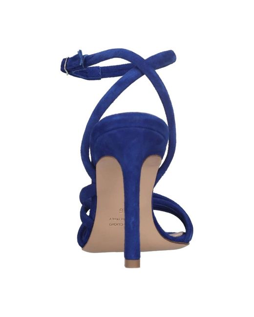 Anna F. Blue High Heel Sandals