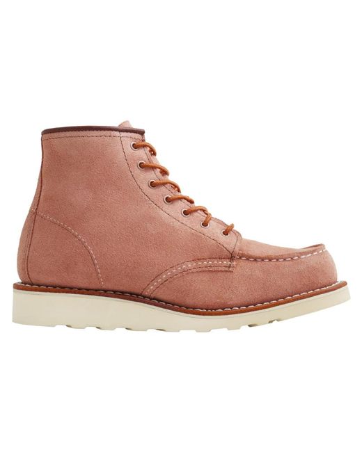Red Wing Brown Lace-Up Boots