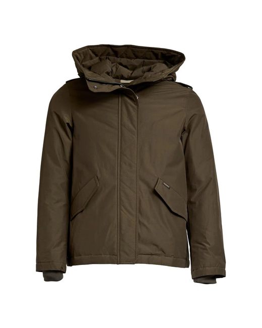 Woolrich Green Winter Jackets