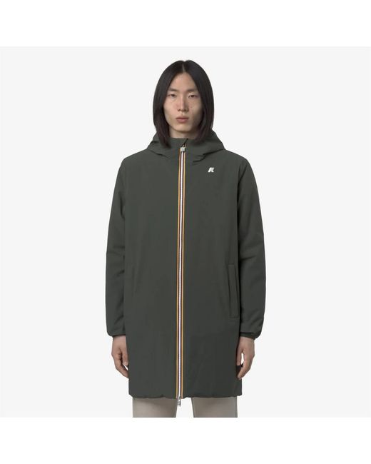 K-Way Gray Parkas for men