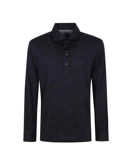Polo Shirts Brunello Cucinelli de hombre de color Blue