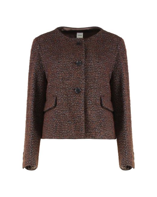 Aspesi Brown Tweed Jackets