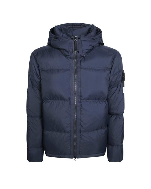 Down Jackets Stone Island pour homme en coloris Blue