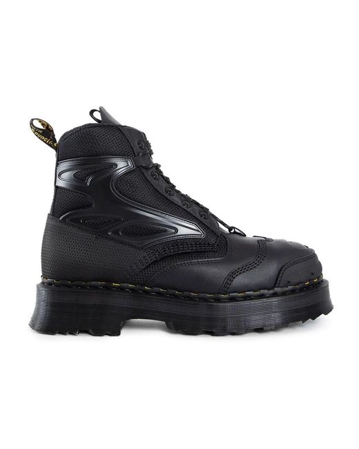 Dr. Martens Stahlkappe Lederstiefel in Black für Herren