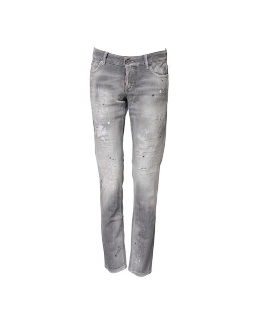 DSquared² Gray Slim Fit Jeans
