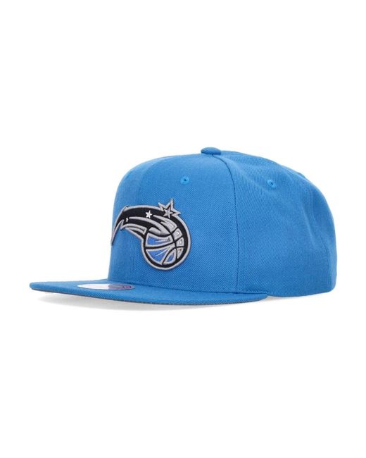 Mitchell & Ness Accessoires ,Blauw ,Wol Orlando Magic Snapback Pet Blauw in het Blue voor heren